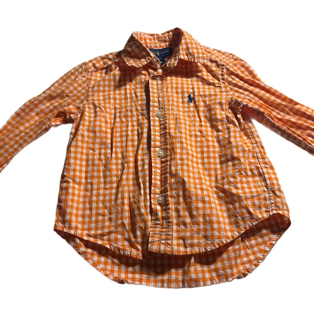 Ralph Lauren‎ Gingham Shirt & US Polo Assn Cable Knit Sweater Bundle Boys 24M